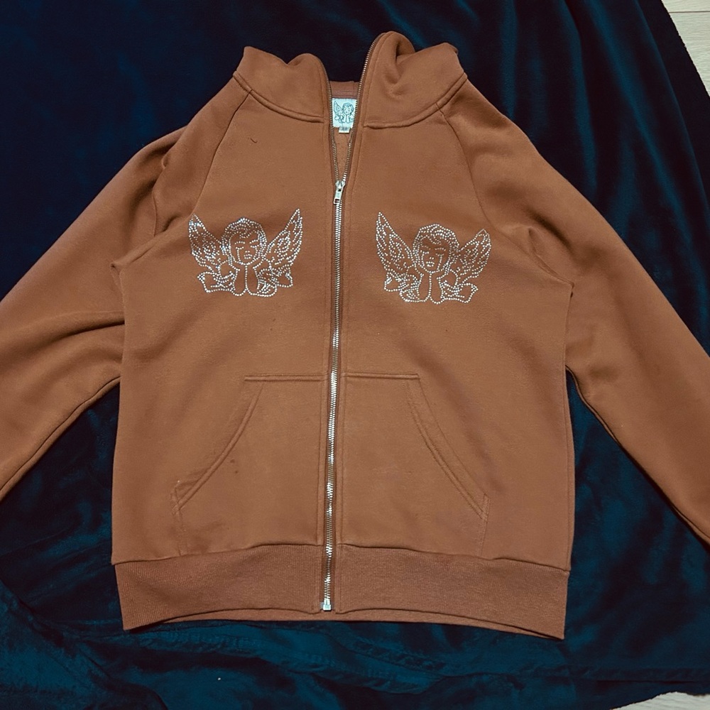 Vintage Y2K Angels Rhinestone hoodie